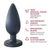 Silicone Anal Butt Plug Black